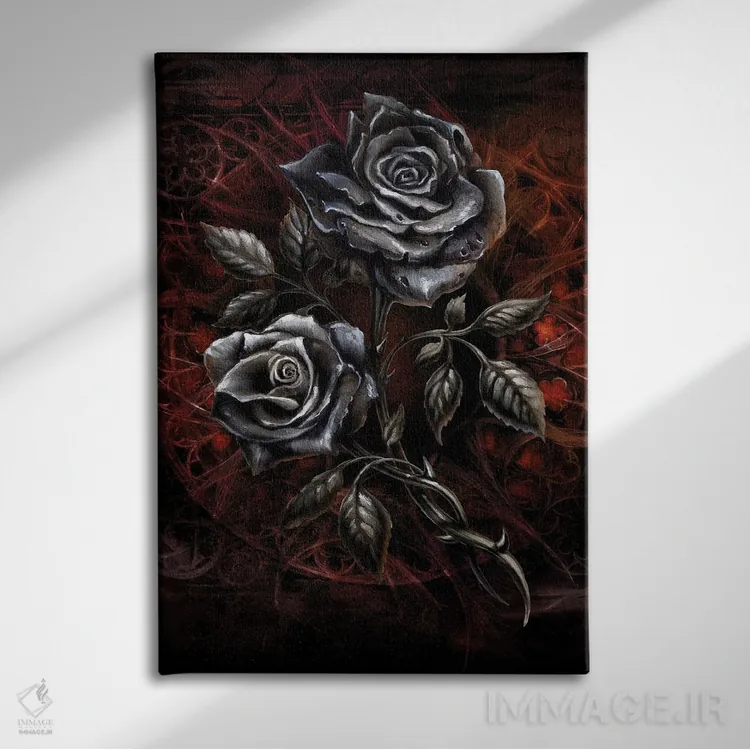 تابلو روز خشم (عبارت لاتین) اثر آلکمی انگلند (استودیو هنری انگلیسی) - نمای روبهرو روی دیوار