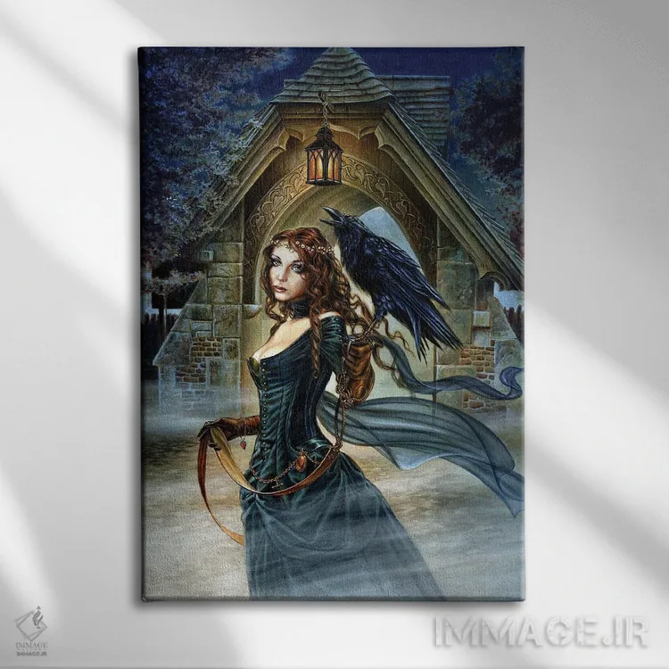 تابلو غروب اثر آلکمی انگلند (استودیو هنری انگلیسی) - نمای روبهرو روی دیوار