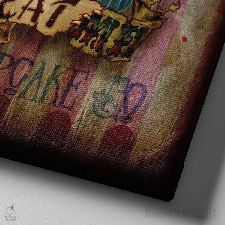 تابلو مرا بخور اثر آلکمی انگلند (استودیو هنری انگلیسی) - نمای نزدیک بافت بوم