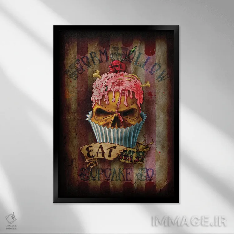 تابلو مرا بخور اثر آلکمی انگلند (استودیو هنری انگلیسی) - نمای قابدار مشکی