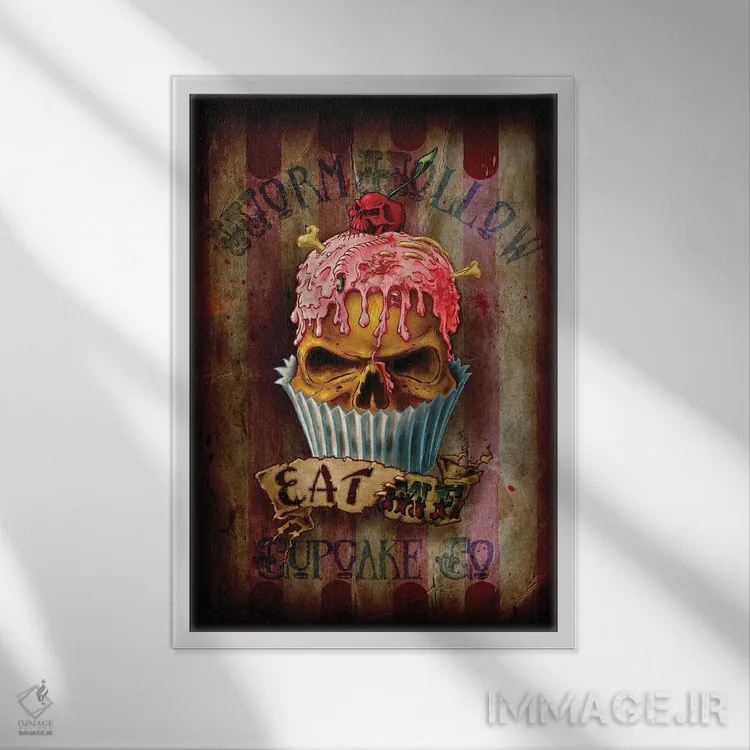 تابلو مرا بخور اثر آلکمی انگلند (استودیو هنری انگلیسی) - نمای قابدار سفید