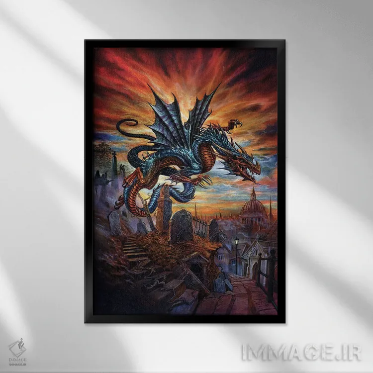 تابلو وحشت هایگیت اثر آلکمی انگلند (استودیو هنری انگلیسی) - نمای قابدار مشکی