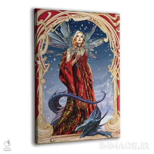 تابلو بارش برف در آوالون (جزیره افسانهای) اثر آلکمی انگلند (استودیو هنری انگلیسی) - نمای پرسپکتیو محصول