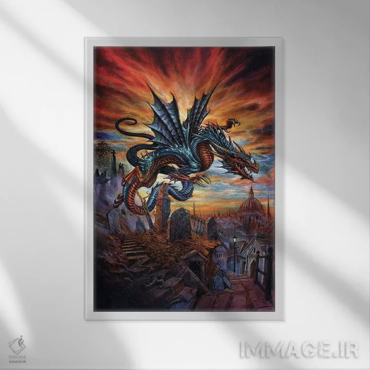 تابلو وحشت هایگیت اثر آلکمی انگلند (استودیو هنری انگلیسی) - نمای قابدار سفید