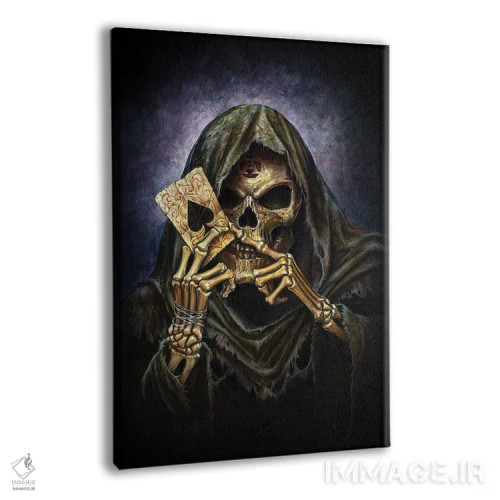 تابلو برگ آس مرگ اثر آلکمی انگلند (استودیو هنری انگلیسی) - نمای پرسپکتیو محصول