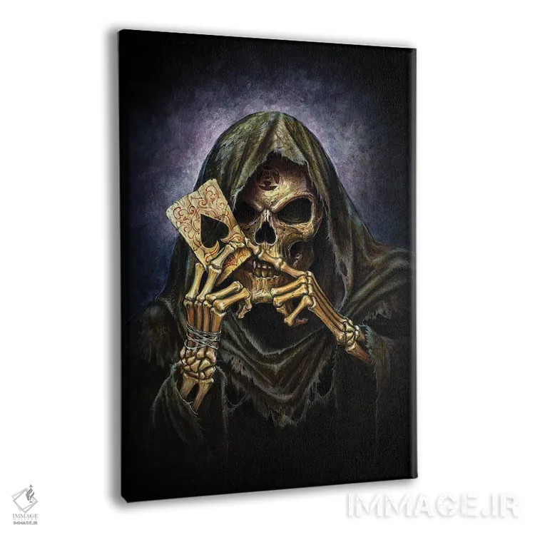 تابلو برگ آس مرگ اثر آلکمی انگلند (استودیو هنری انگلیسی) - نمای پرسپکتیو محصول