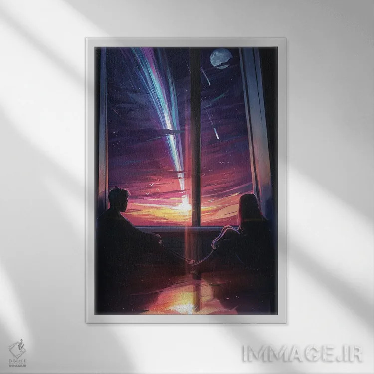 تابلو آخرین نور اثر آلنا آئنامی - نمای قابدار سفید