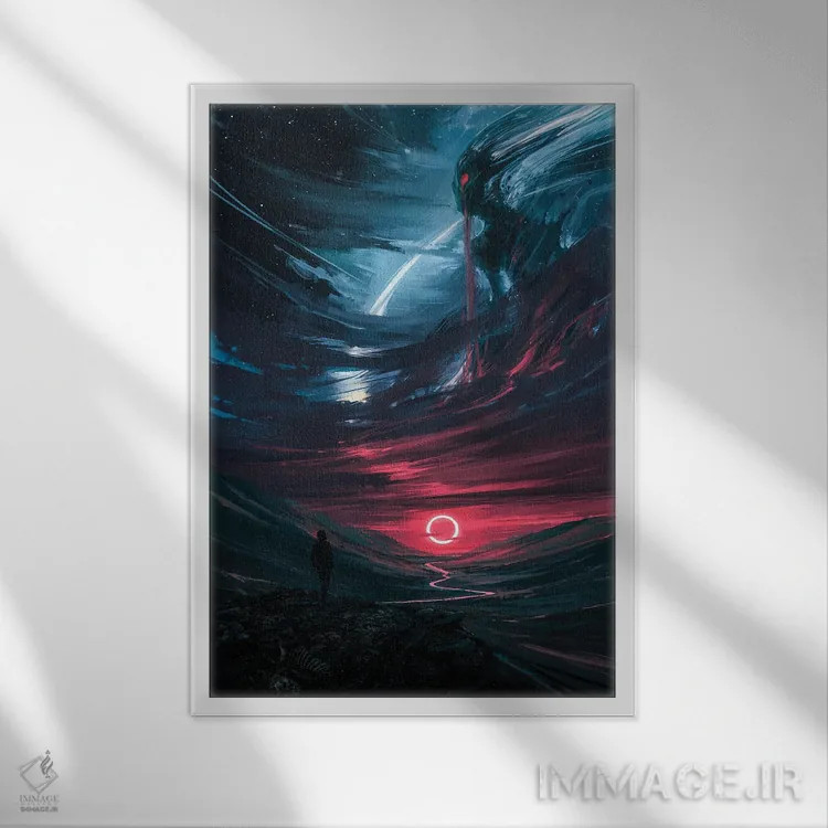 تابلو نشانه (فال) اثر آلنا آئنامی - نمای قابدار سفید