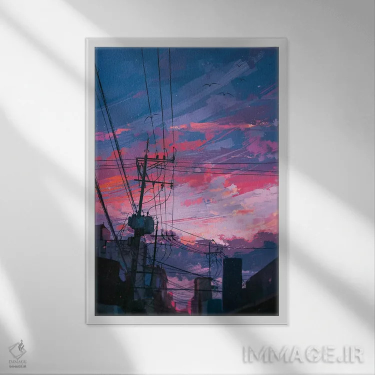 تابلو دیوارها اثر آلنا آئنامی - نمای قابدار سفید