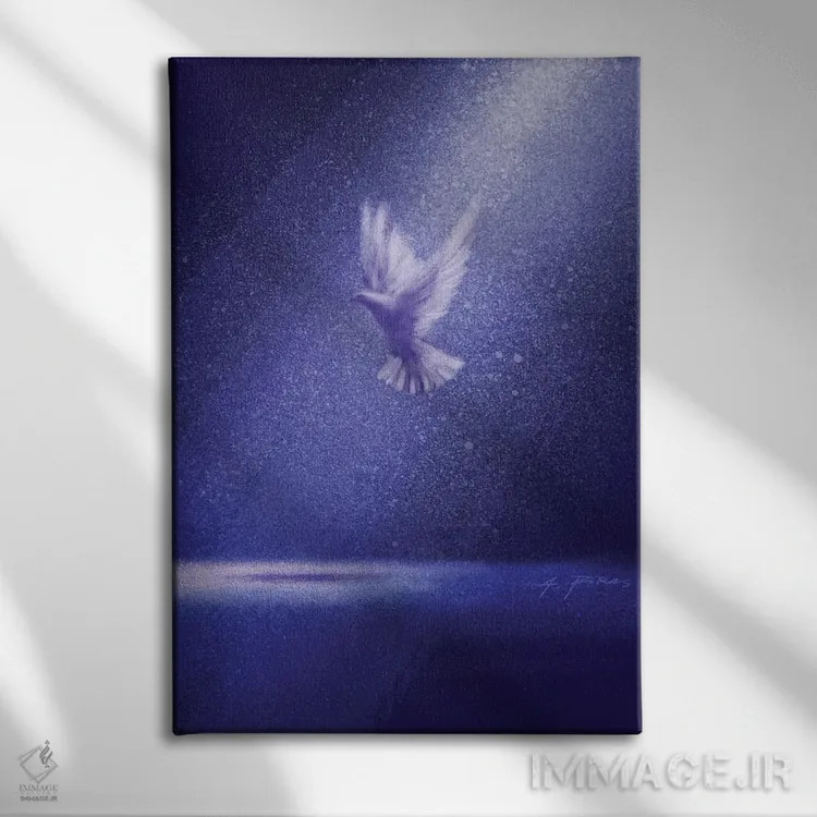 تابلو قداست اثر آلساندرو پیراس - نمای روبهرو روی دیوار