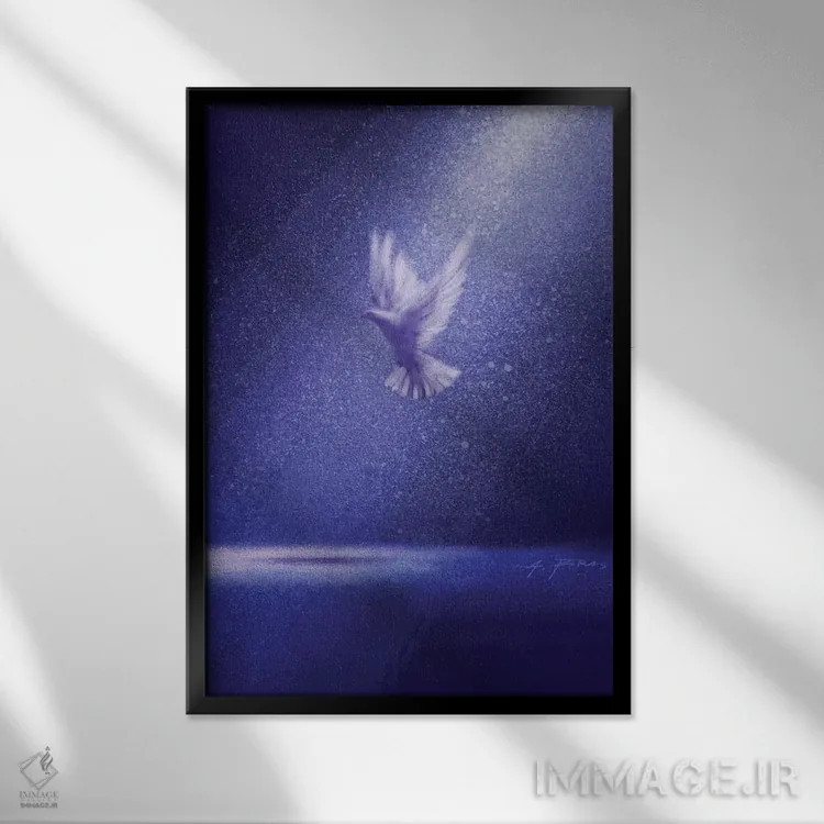 تابلو قداست اثر آلساندرو پیراس - نمای قابدار مشکی