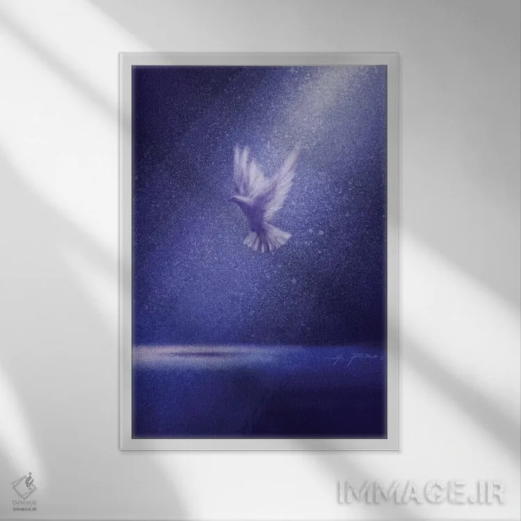 تابلو قداست اثر آلساندرو پیراس - نمای قابدار سفید