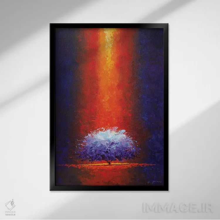 تابلو تاج سفید اثر آلساندرو پیراس - نمای قابدار مشکی