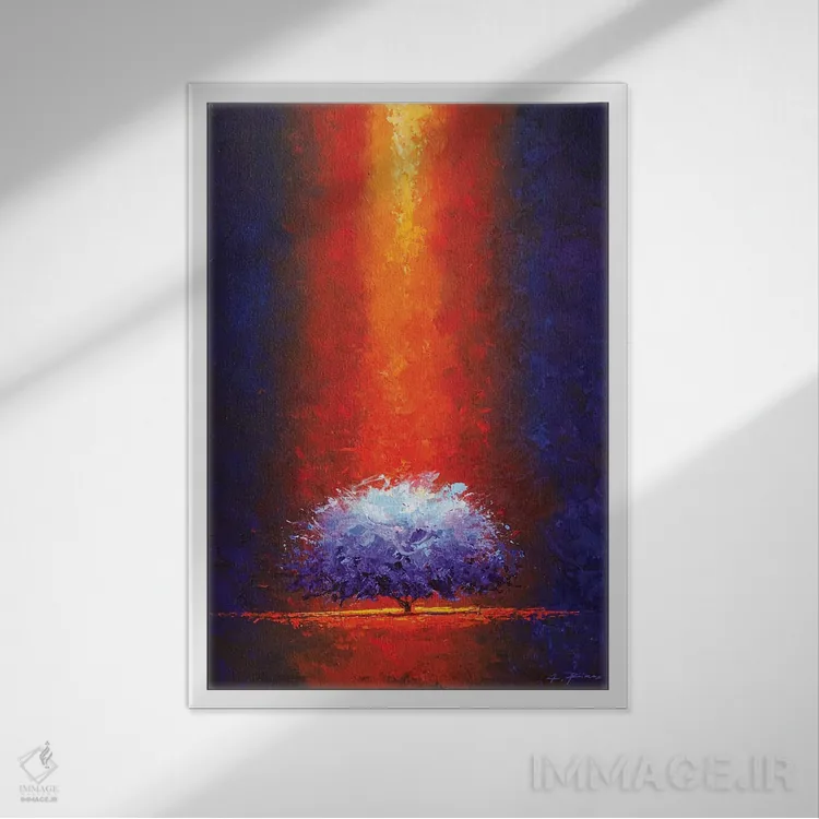 تابلو تاج سفید اثر آلساندرو پیراس - نمای قابدار سفید