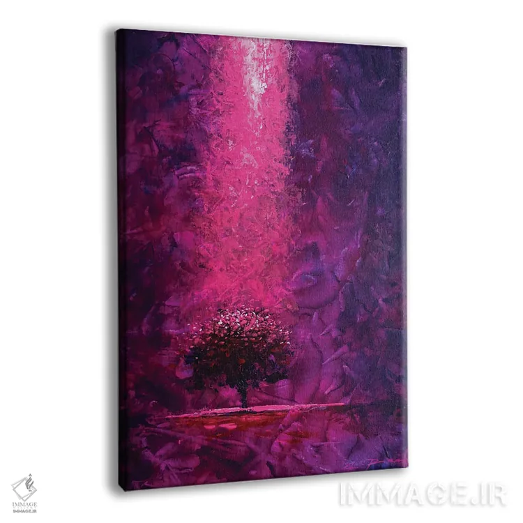 تابلو بنفش تیره اثر آلساندرو پیراس - نمای پرسپکتیو محصول