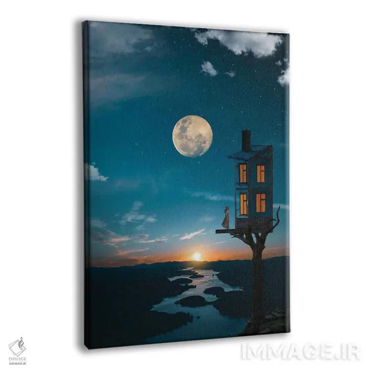 تابلو آشیانه (پرندگان شکاری) اثر عبدالله ایویندار - نمای پرسپکتیو محصول