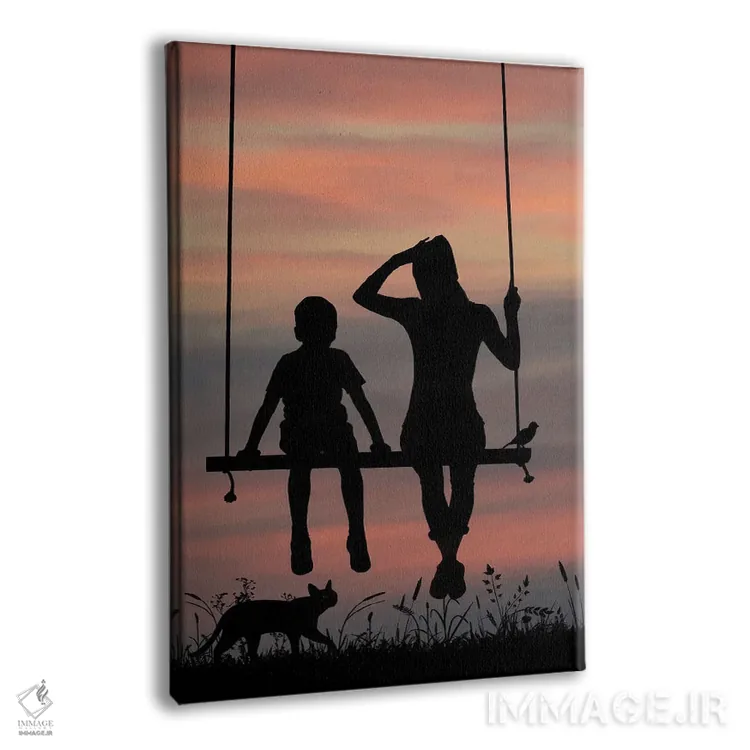 تابلو منظره غروب اثر عبدالله ایویندار - نمای پرسپکتیو محصول