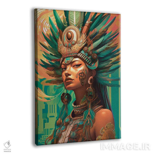 تابلو مایایی (تمدن مایا) اثر عبدالله ایویندار - نمای پرسپکتیو محصول