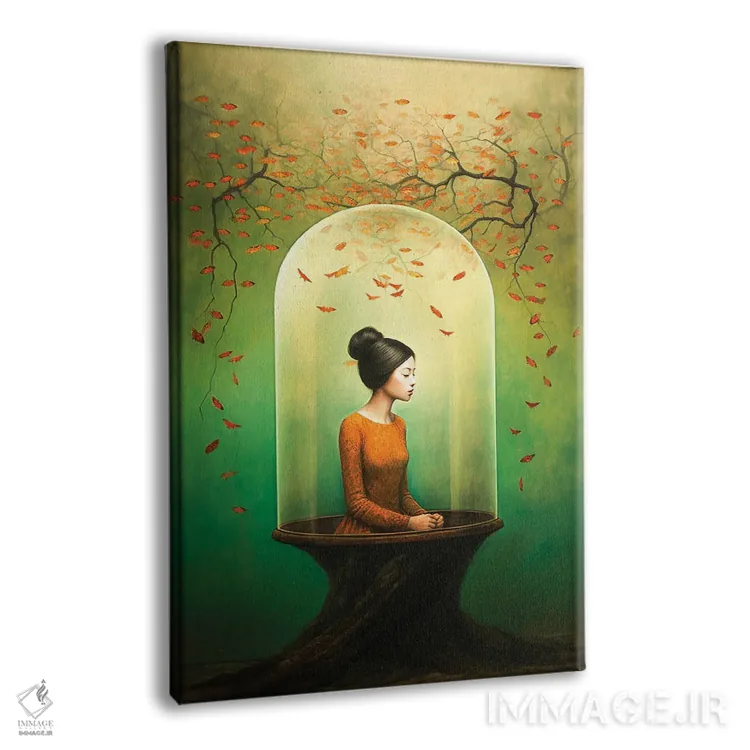 تابلو نفس اثر عبدالله ایویندار - نمای پرسپکتیو محصول