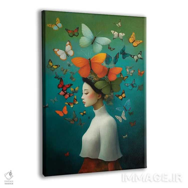 تابلو پروانه دو اثر عبدالله ایویندار - نمای پرسپکتیو محصول