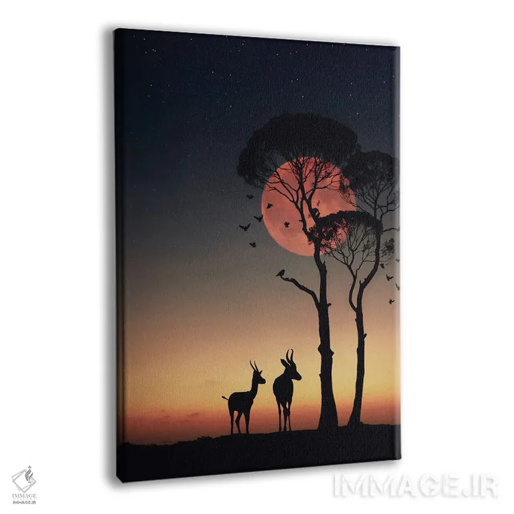 تابلو آفریقا اثر عبدالله ایویندار - نمای پرسپکتیو محصول