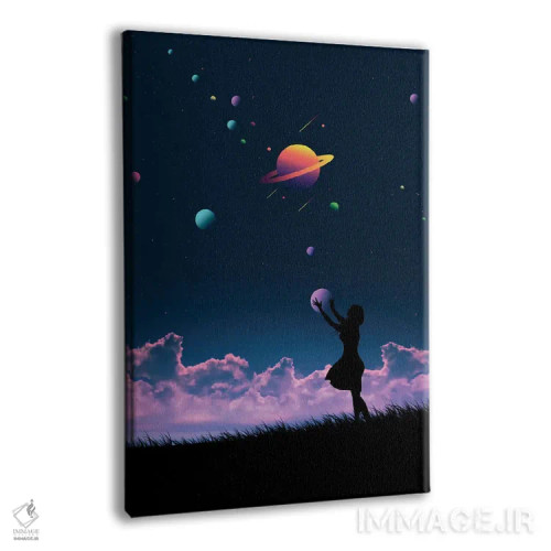 تابلو کهکشان اثر عبدالله ایویندار - نمای پرسپکتیو محصول