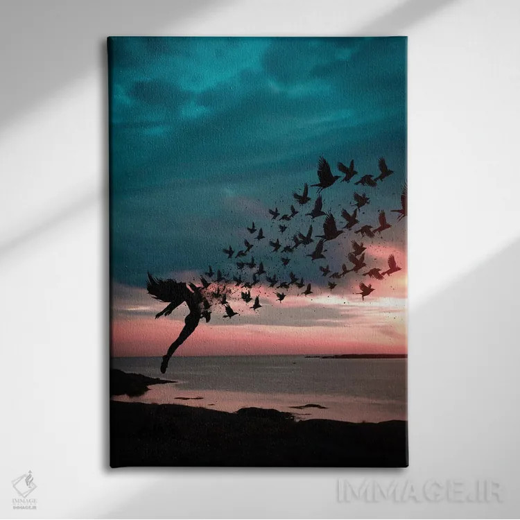 تابلو آزادی اثر عبدالله ایویندار - نمای روبهرو روی دیوار