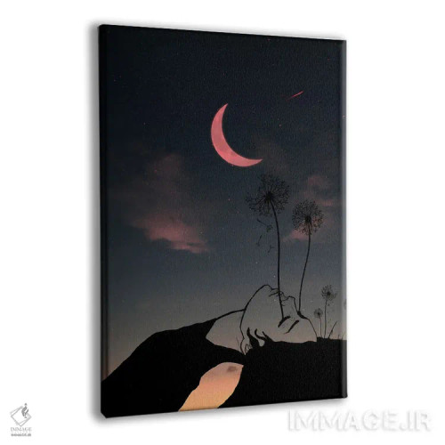 تابلو شب و زن اثر عبدالله ایویندار - نمای پرسپکتیو محصول