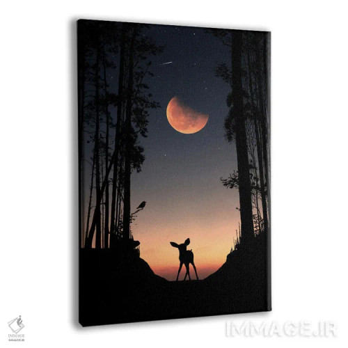 تابلو تولهها و آهوها اثر عبدالله ایویندار - نمای پرسپکتیو محصول