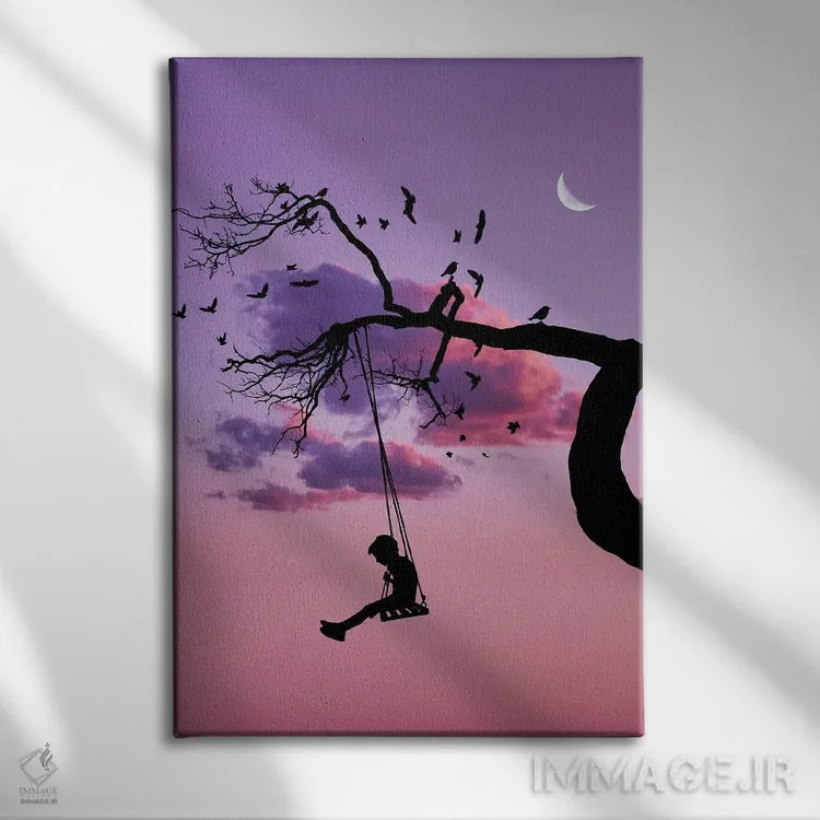 تابلو تاب اثر عبدالله ایویندار - نمای روبهرو روی دیوار