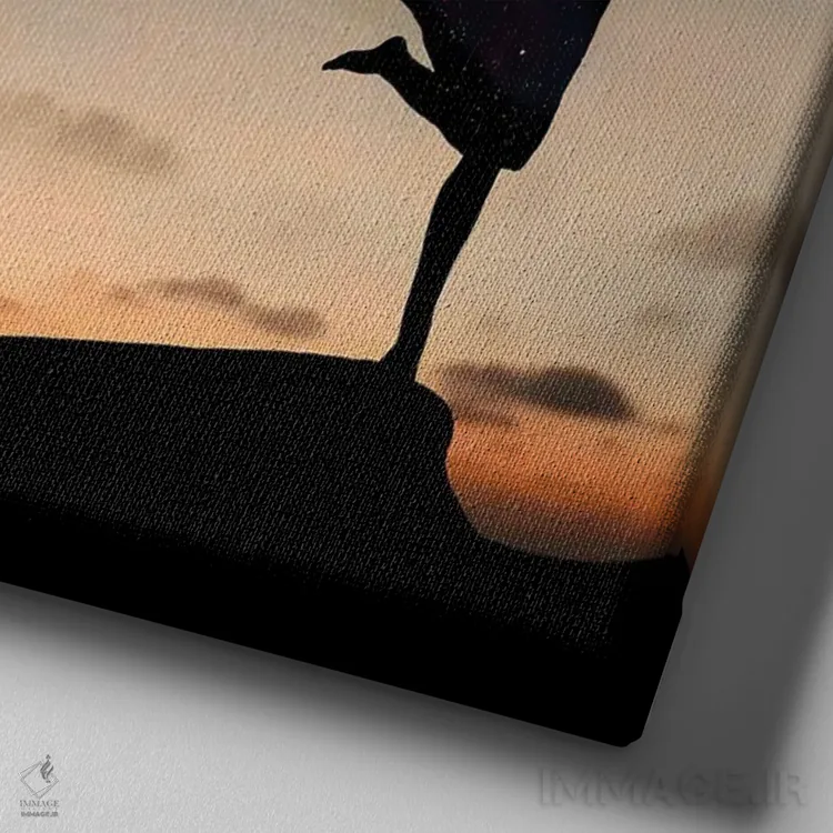 تابلو راه فضایی اثر عبدالله ایویندار - نمای نزدیک بافت بوم