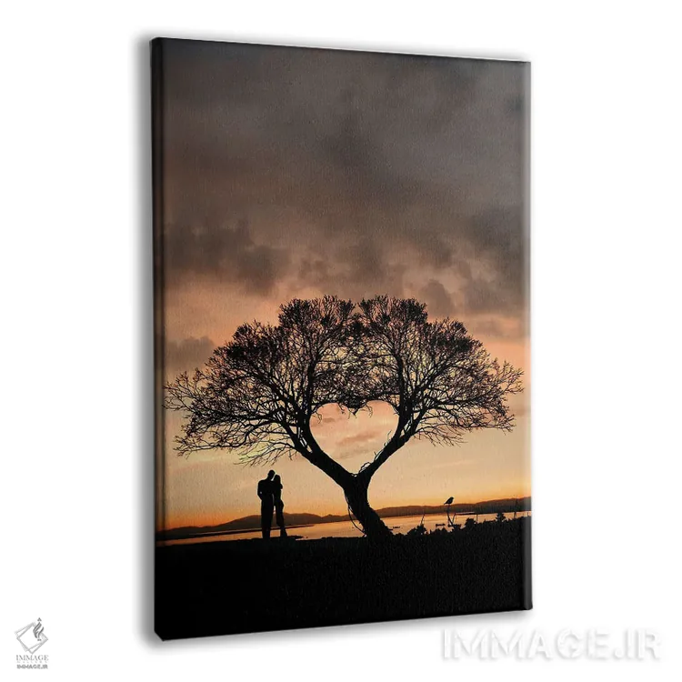 تابلو درخت و قلب اثر عبدالله ایویندار - نمای پرسپکتیو محصول