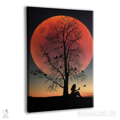 تابلو پرندگان درختی اثر عبدالله ایویندار - نمای پرسپکتیو محصول