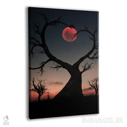 تابلو درخت و جغد اثر عبدالله ایویندار - نمای پرسپکتیو محصول