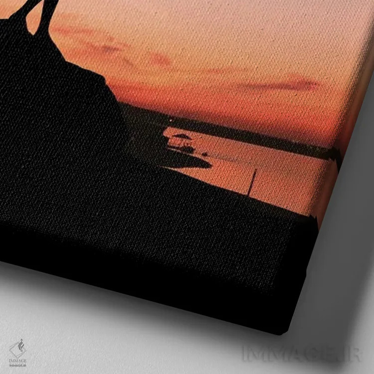 تابلو جهان درون ما اثر عبدالله ایویندار - نمای نزدیک بافت بوم