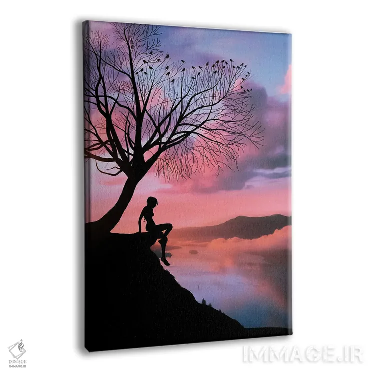 تابلو رویای شب نیمه تابستان (اثر شکسپیر) اثر عبدالله ایویندار - نمای پرسپکتیو محصول