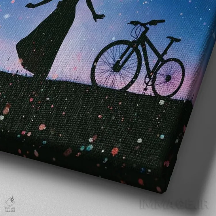 تابلو پیش از طوفان اثر عبدالله ایویندار - نمای نزدیک بافت بوم