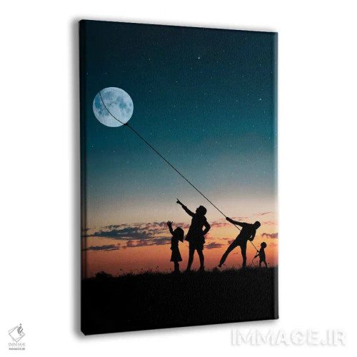 تابلو خانواده اثر عبدالله ایویندار - نمای پرسپکتیو محصول