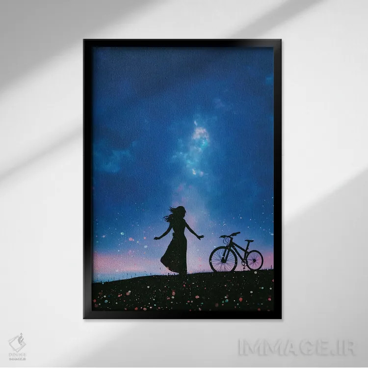 تابلو پیش از طوفان اثر عبدالله ایویندار - نمای قابدار مشکی