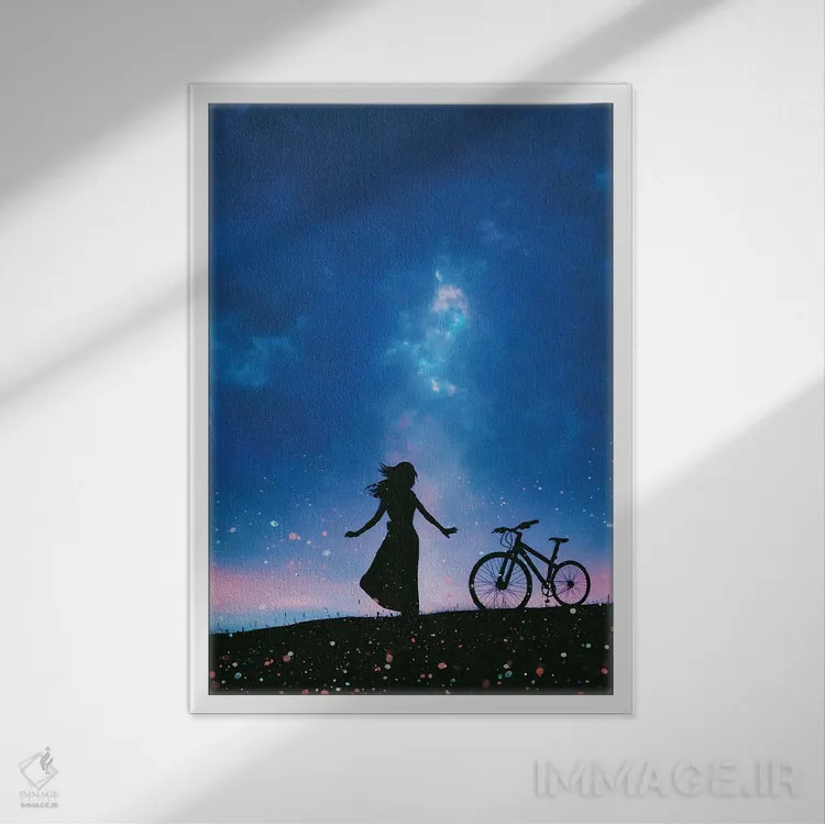 تابلو پیش از طوفان اثر عبدالله ایویندار - نمای قابدار سفید