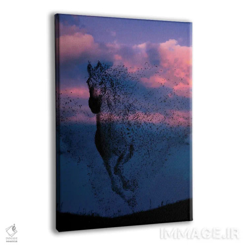 تابلو باد و اسب اثر عبدالله ایویندار - نمای پرسپکتیو محصول