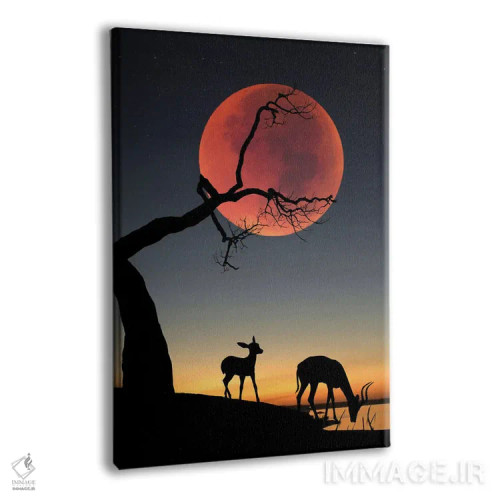 تابلو ماه خونین اثر عبدالله ایویندار - نمای پرسپکتیو محصول