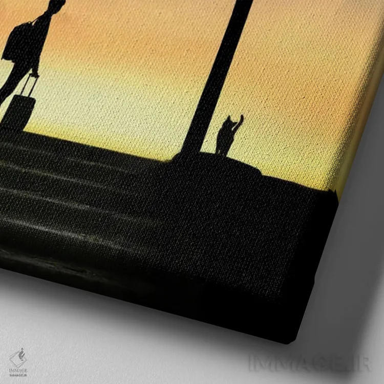 تابلو سفر اثر عبدالله ایویندار - نمای نزدیک بافت بوم