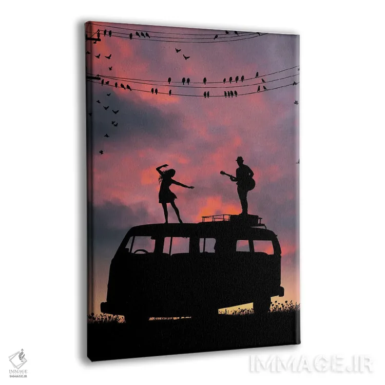 تابلو آواز گنجشکها اثر عبدالله ایویندار - نمای پرسپکتیو محصول