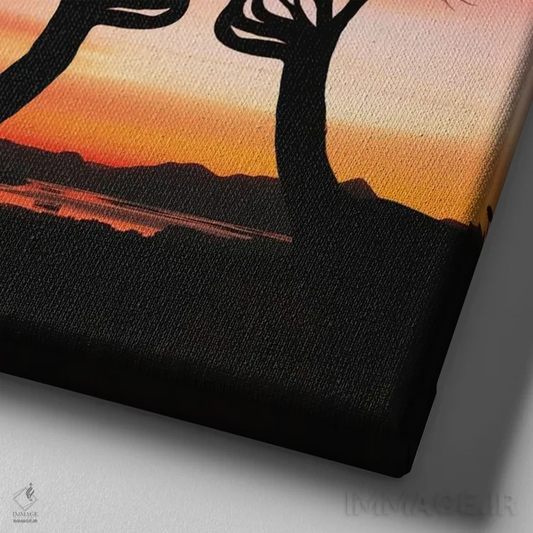 تابلو من و تو اثر عبدالله ایویندار - نمای نزدیک بافت بوم