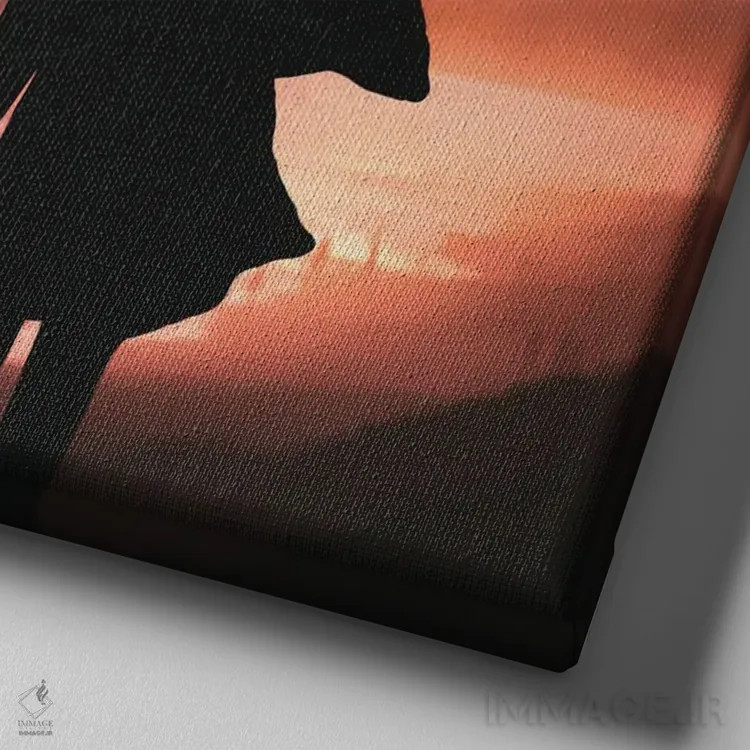 تابلو امید اثر عبدالله ایویندار - نمای نزدیک بافت بوم