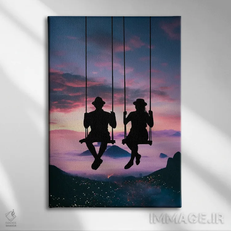 تابلو تاب هوایی اثر عبدالله ایویندار - نمای روبهرو روی دیوار