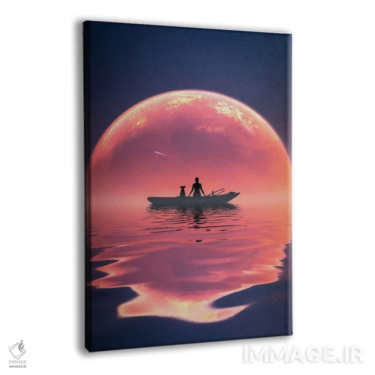 تابلو غروب آرام اثر عبدالله ایویندار - نمای پرسپکتیو محصول