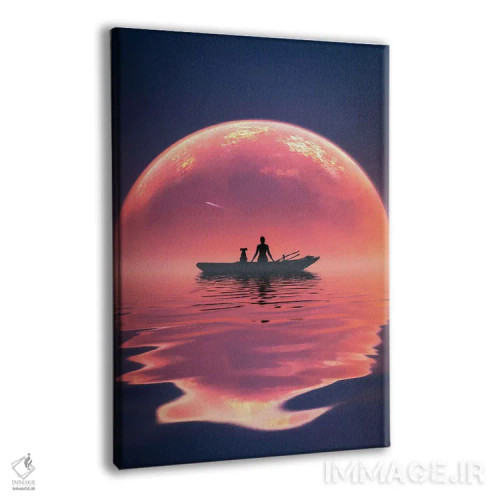 تابلو غروب آرام اثر عبدالله ایویندار - نمای پرسپکتیو محصول