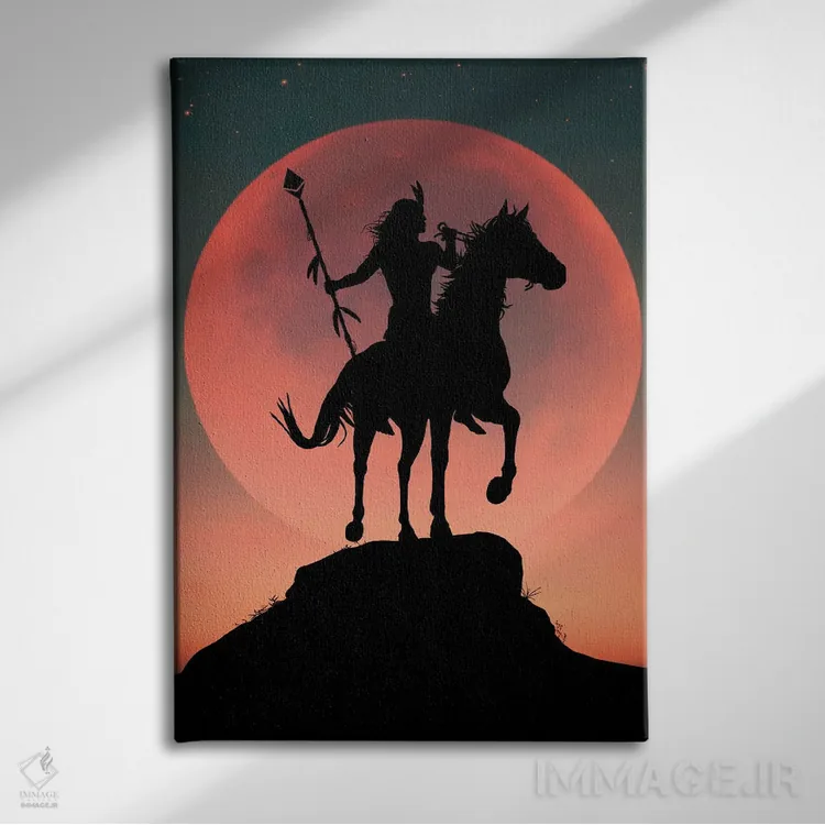 تابلو جاسی (اسم خاص) اثر عبدالله ایویندار - نمای روبهرو روی دیوار